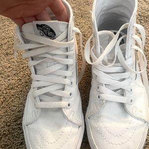 White Vans Womens Size Seven